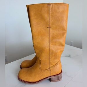 Western Classic Tall Women's Leather Boot - Tan